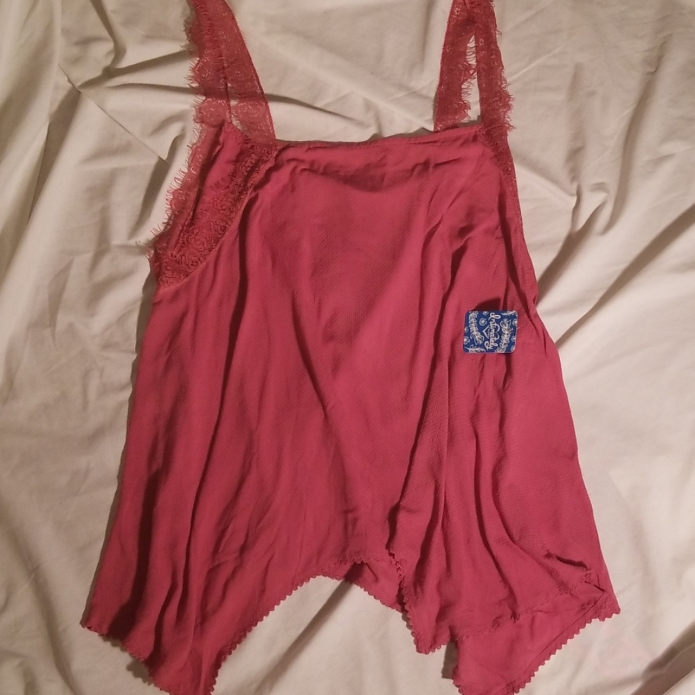 NWT Free People Intimately Camisole w/ Lace Trim S
